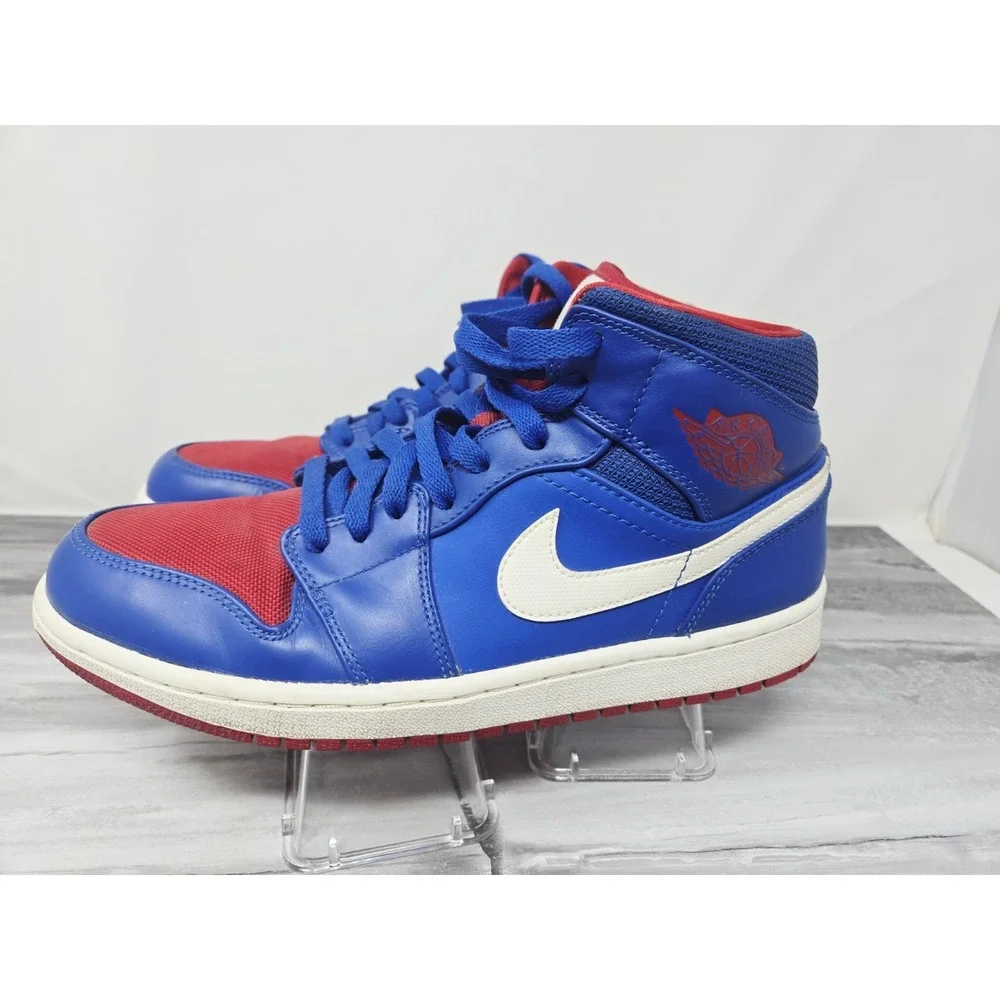 Nike Men's‎ Sz 9 Air Jordan 1 Retro Mid Detroit Pistons 554724-407 2012